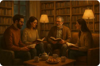 Cozy bookstore